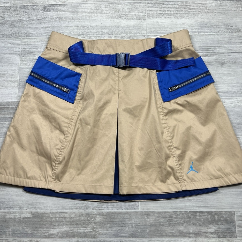 Nike Jordan Next‎ Utility Skirt in Khaki Blue DD7091-200 Womens Medium NWT $100
